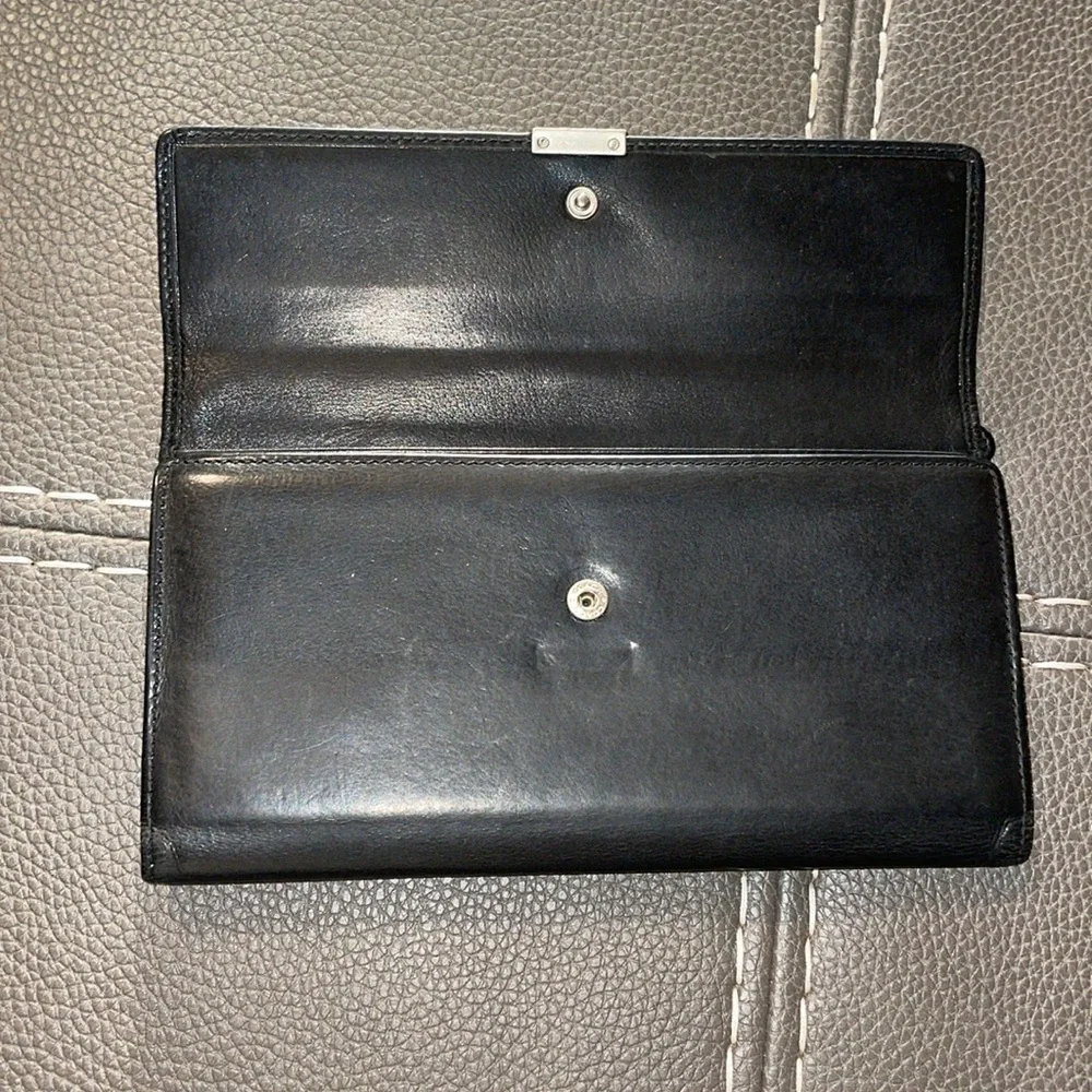 Coach wallet, black fair used condition